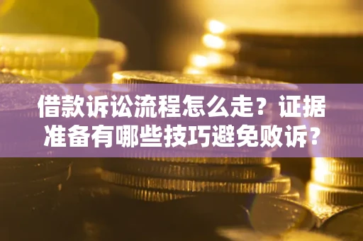 武汉借款诉讼流程怎么走？证据准备有哪些技巧避免败诉？
