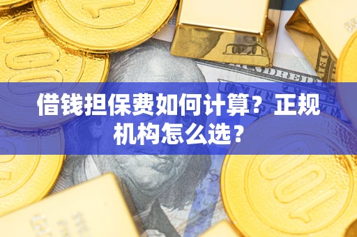 武汉借钱担保费如何计算？正规机构怎么选？