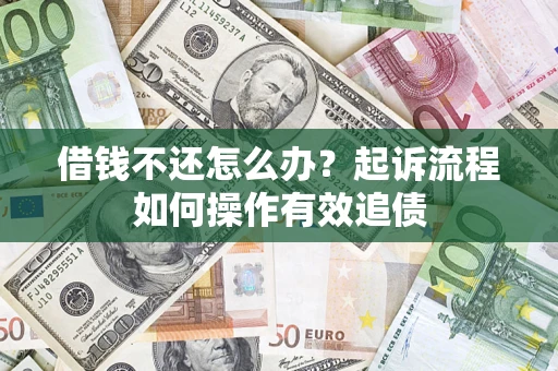 武汉借钱不还怎么办？起诉流程如何操作有效追债
