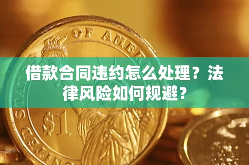 武汉借款合同违约怎么处理？法律风险如何规避？