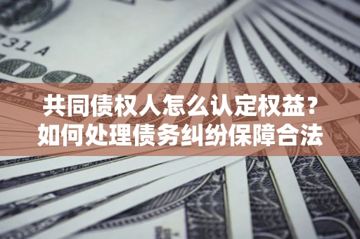 武汉共同债权人怎么认定权益？如何处理债务纠纷保障合法权益？