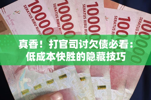 武汉真香！打官司讨欠债必看：低成本快胜的隐藏技巧
