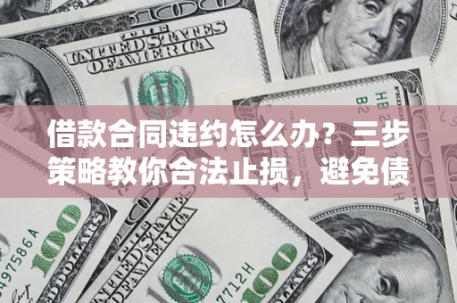 武汉借款合同违约怎么办？三步策略教你合法止损，避免债务危机升级