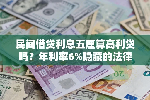 武汉民间借贷利息五厘算高利贷吗？年利率6%隐藏的法律风险全解析