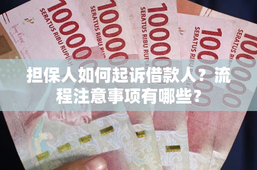 武汉担保人如何起诉借款人？流程注意事项有哪些？